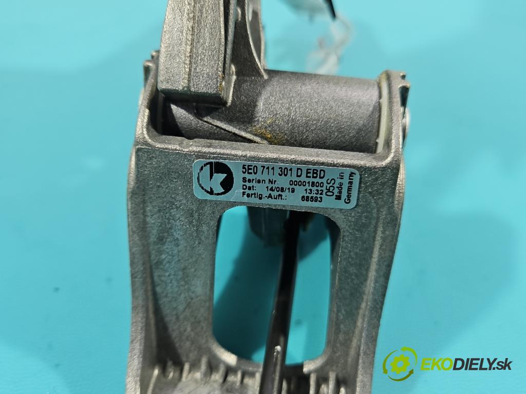 Skoda Octavia III 2013- 1.5 TSI 150 HP manual 110 kW 1498 cm3 5- Páka: brzda: ručný 5E0711301D