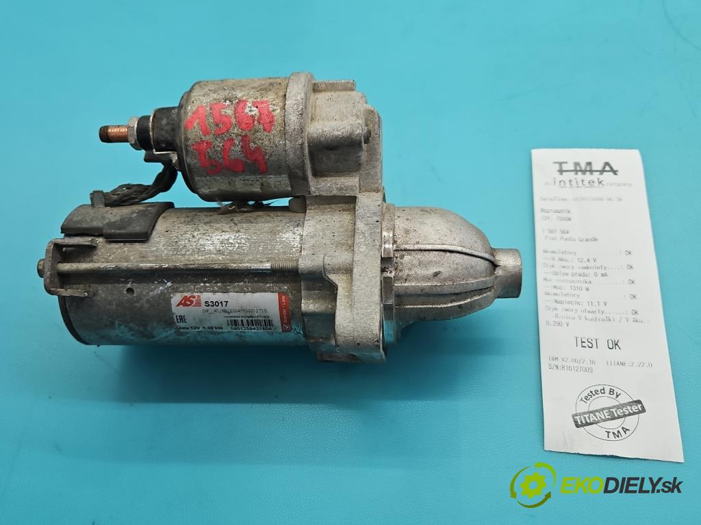 Fiat Punto Grande 1.3 jtd 90 HP manual 66 kW 1248 cm3 5- štartér  (Štartér)