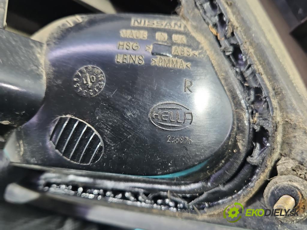 Nissan Almera N16 2000-2006 1.5 16V 90 HP manual 66 kW 1498 cm3 5- svetlo / reflektor zadné pravé  (Kľučka dverí ostatné)