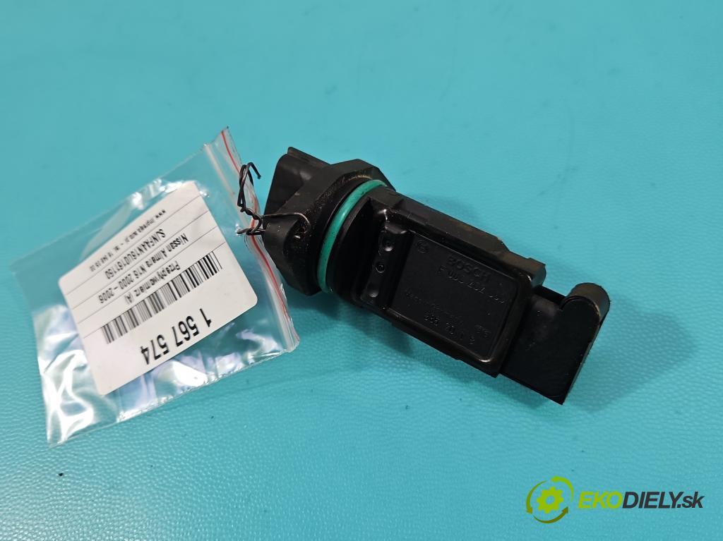 Nissan Almera N16 2000-2006 1.5 16V 90 HP manual 66 kW 1498 cm3 5- průtokoměr: 385201B (Váha vzduchu)