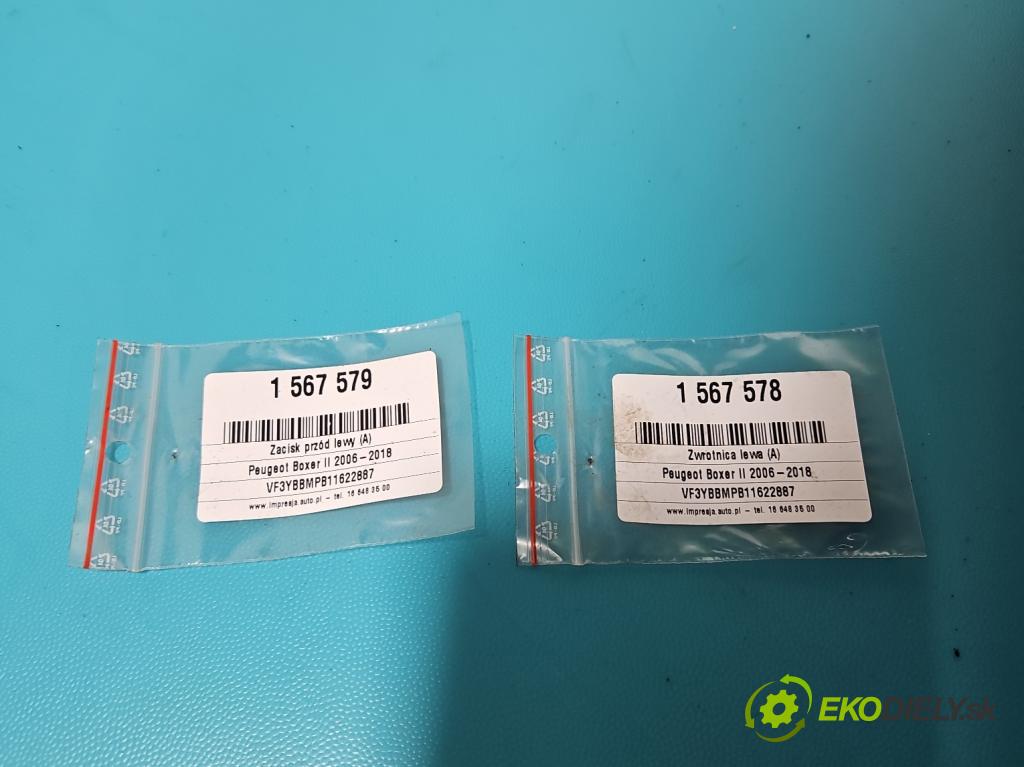 Peugeot Boxer II 2006-2018 2.2 hdi 120 HP manual 88 kW 2198 cm3 5- brzdič predné ľavý  (Kľučka dverí ostatné)