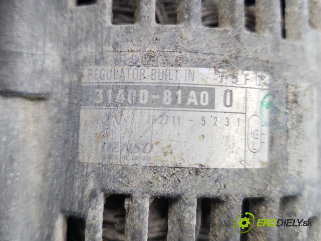 Suzuki Samurai 1.3 16V 64 HP manual 47 kW 1315 cm3 3- Alternator 31400-81A00 (Alternátor)