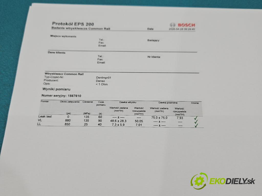 Peugeot Boxer II 2006-2018 2.2 hdi 120 HP manual 88 kW 2198 cm3 5- vstrek 6C1Q-9K546-AC (Vstrekovač paliva)