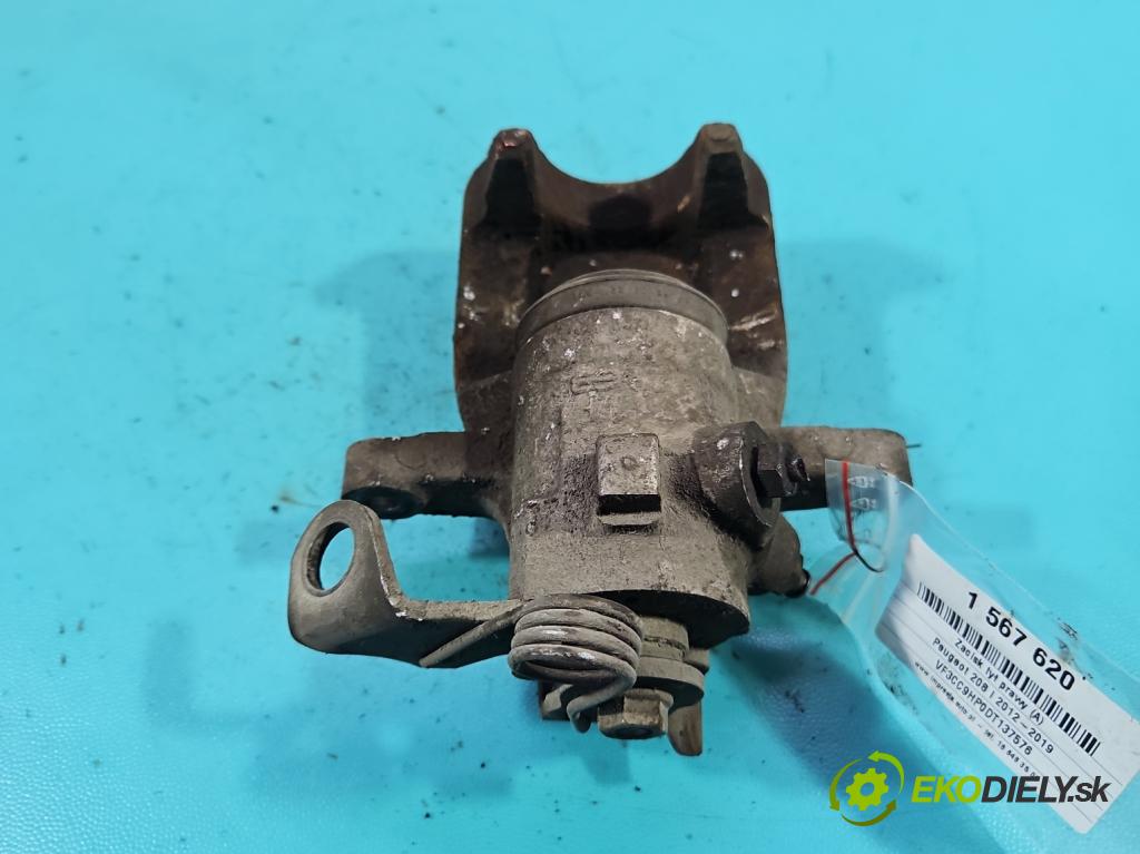 Peugeot 208 I 2012-2019 1.6 hdi 92 HP manual 68 kW 1560 cm3 5- brzdič zadné pravý  (Kľučka dverí ostatné)