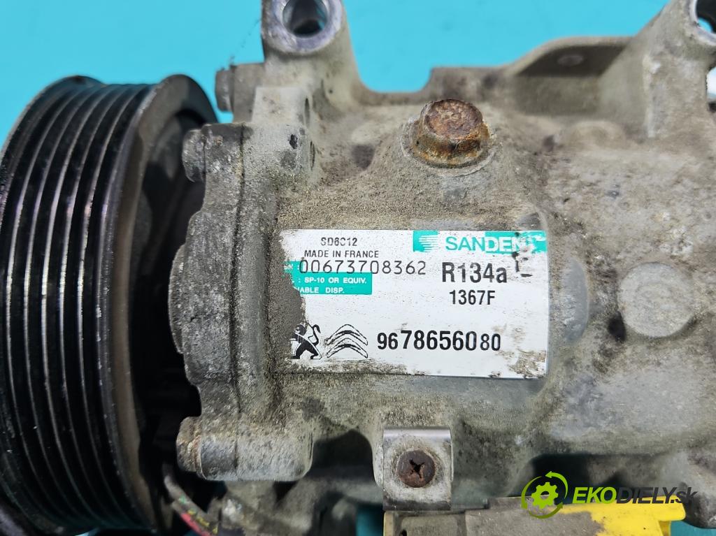 Peugeot 208 I 2012-2019 1.6 hdi 92 HP manual 68 kW 1560 cm3 5- Kompresor: klimatizácie 9678656080 (Kompresor klimatizácie)