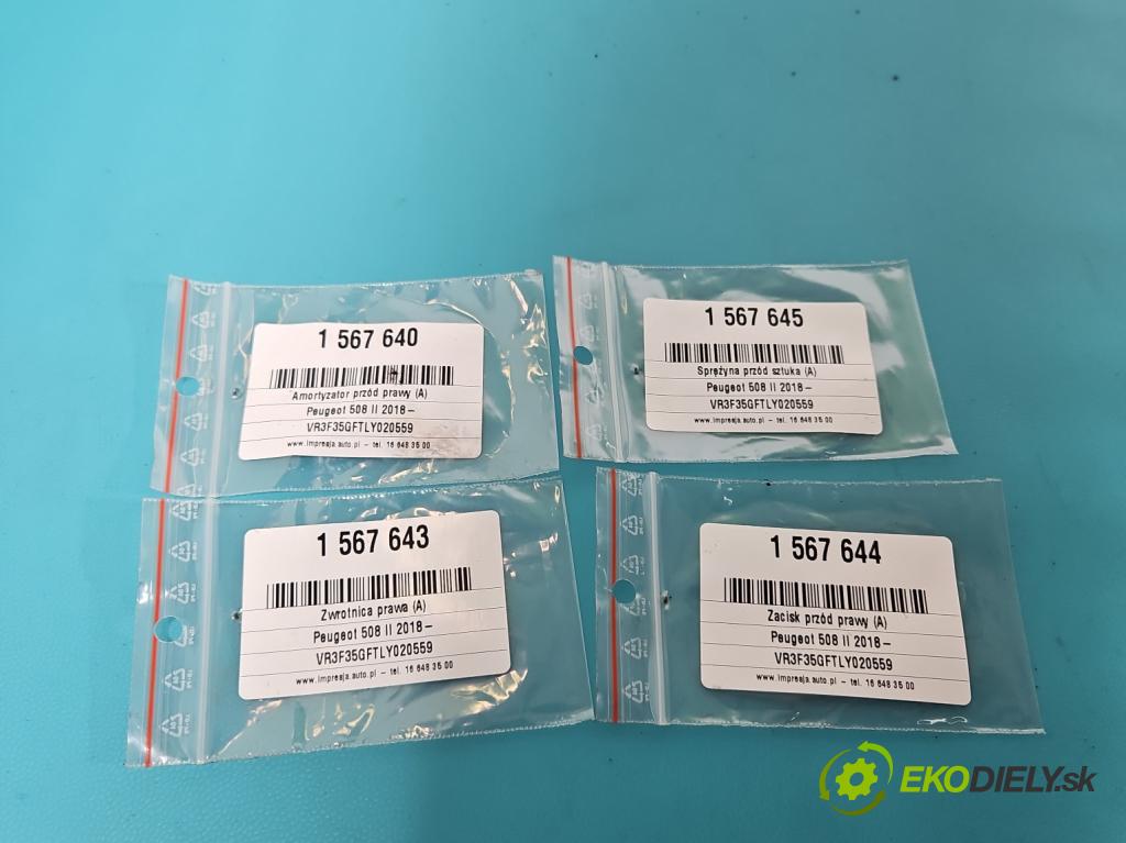 Peugeot 508 II 2018- 1.6 16V 181KM automatic 133 kW 1598 cm3 5- tlmič predné pravý  (Kľučka dverí ostatné)