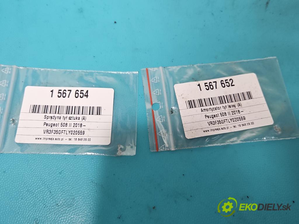 Peugeot 508 II 2018- 1.6 16V 181KM automatic 133 kW 1598 cm3 5- tlmič zadné ľavý 9830038280 (Kľučka dverí ostatné)