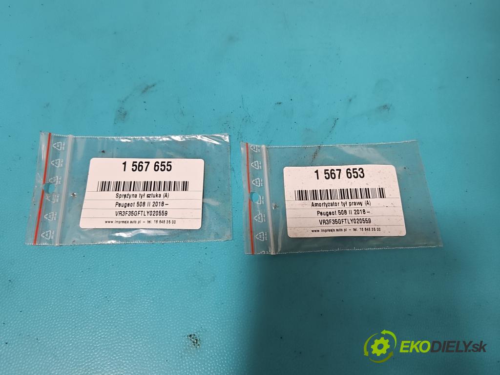 Peugeot 508 II 2018- 1.6 16V 181KM automatic 133 kW 1598 cm3 5- tlmič zadné pravý 9830038280 (Tlmič zadný pravý)