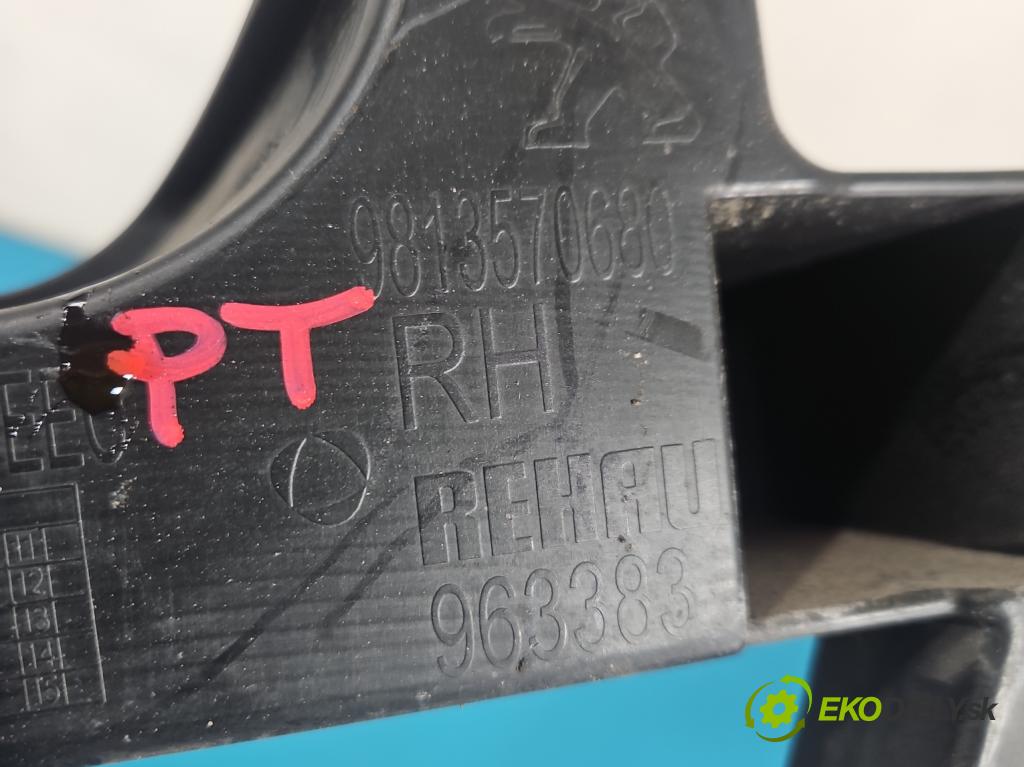 Peugeot 508 II 2018- 1.6 16V 181KM automatic 133 kW 1598 cm3 5- Boty: nárazníku zadní pravý 9813570680