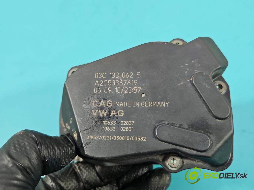 Vw Scirocco II 2008-2017 1.4 TSI 122 hp manual 90 kW 1390 cm3 3- škrticí klapka A2C53367619 (Škrticí klapka)