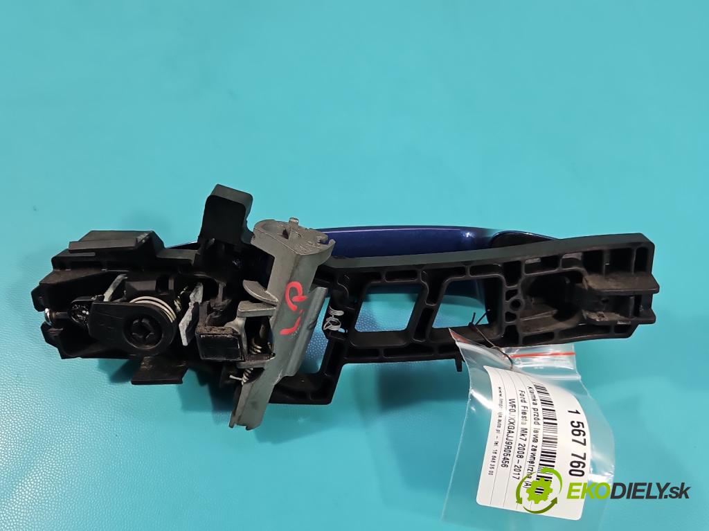 Ford Fiesta Mk7 2008-2017 1.2 16V 82 HP manual 60 kW 1242 cm3 5- rukoväť predné ľavé mimo: 8A61-A224A37-AG (Kľučka dverí vonkajšia predná ľavá)