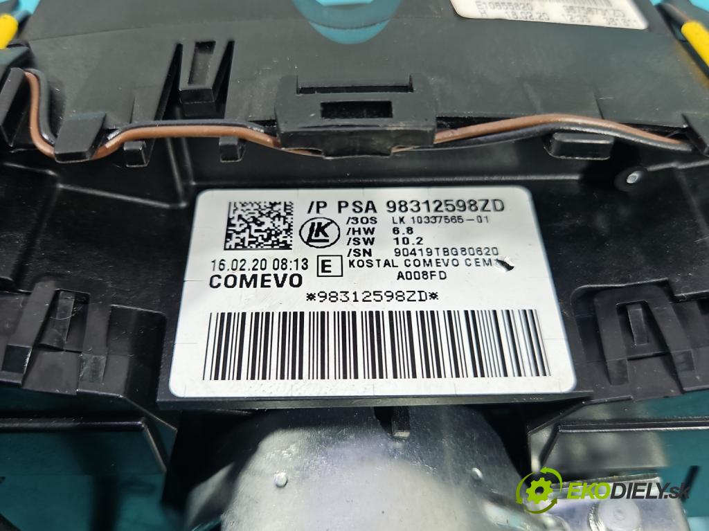 Peugeot 508 II 2018- 1.6 16V 181KM automatic 133 kW 1598 cm3 4- prepínač komplex: 98312598ZD (Prepínacie páčky pod volantom)