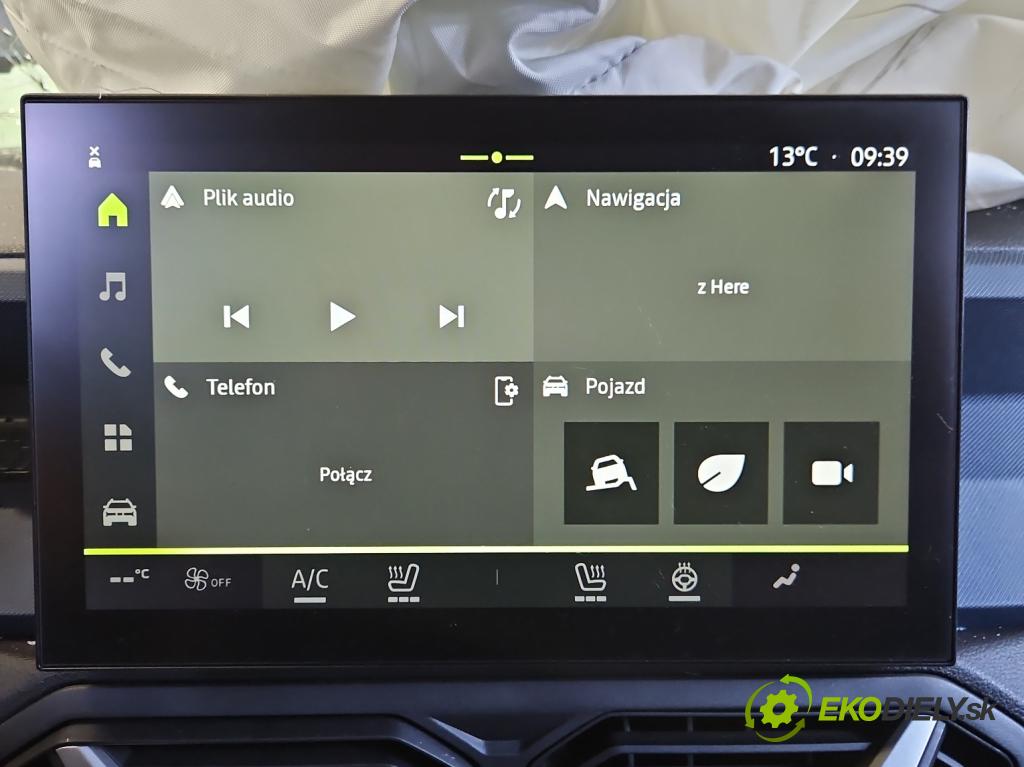 Dacia Duster III 24- 1.2 131 HP manual 96 kW 1199 cm3 5- Radio originál 259158988R