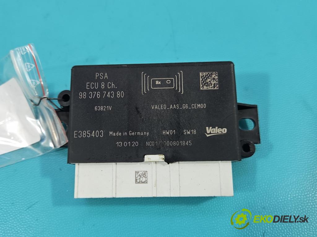 Peugeot 508 II 2018- 1.6 16V 181KM automatic 133 kW 1598 cm3 5- riadiaca jednotka parkovaní: 9837674380