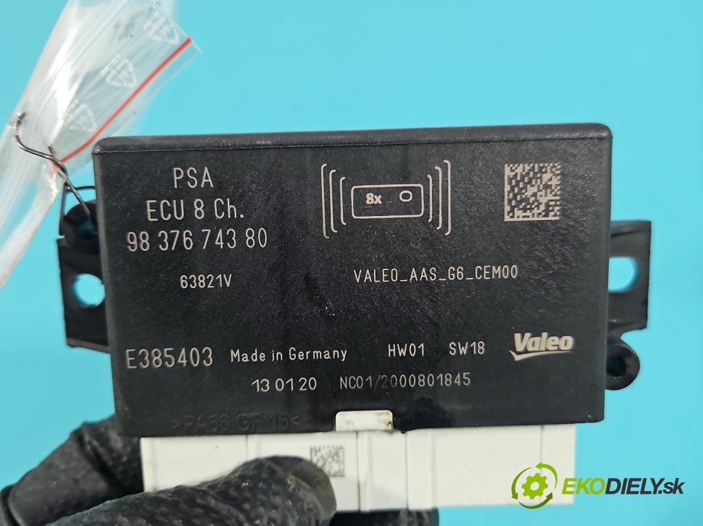 Peugeot 508 II 2018- 1.6 16V 181KM automatic 133 kW 1598 cm3 5- riadiaca jednotka parkovaní: 9837674380