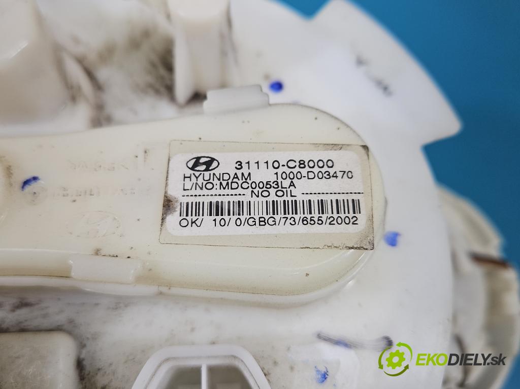 Hyundai i20 II 2014 -2020 1.2 16V 84KM manual 62 kW 1248 cm3 5- čerpadlo palivo 31110-C8000