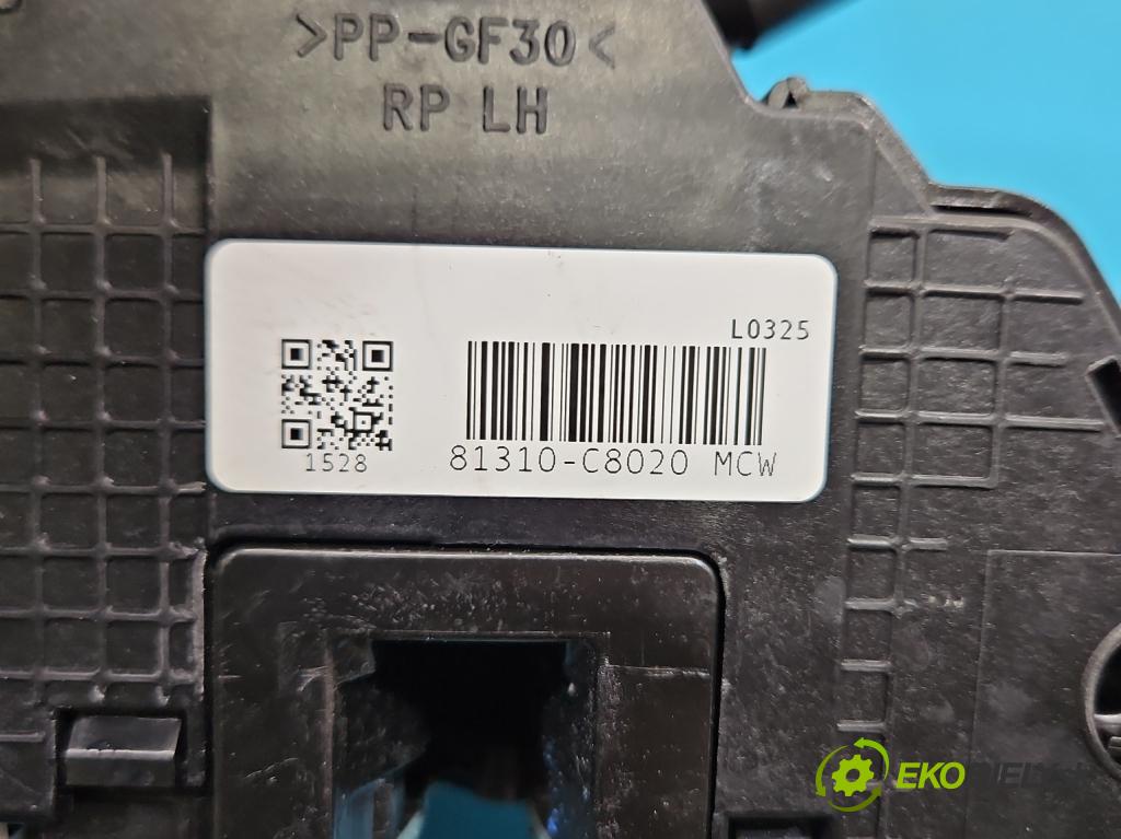 Hyundai i20 II 2014 -2020 1.2 16V 84KM manual 62 kW 1248 cm3 5- zámek přední levý 81310-C8020