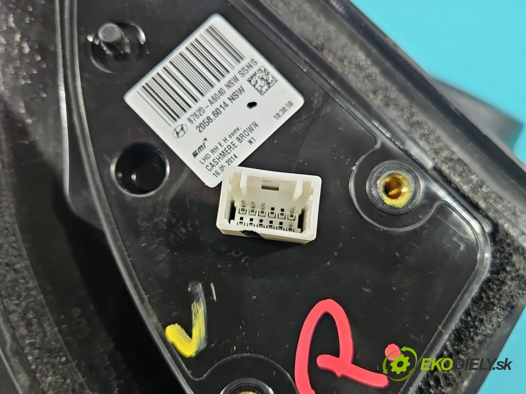 Hyundai I30 II 2012-2016 1.4 16V 100 HP manual 73.2 kW 1396 cm3 5- zrkadlo pravé 87620-A6040 (Kľučka dverí ostatné)