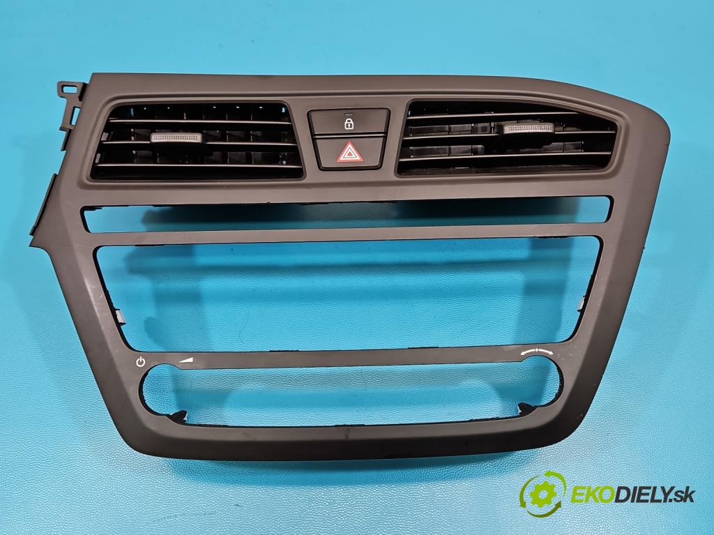 Hyundai i20 II 2014 -2020 1.2 16V 84KM manual 62 kW 1248 cm3 5- Mřížka: kúrenia stredová 84740-C8050 (Mriežka kúrenia (fukár))