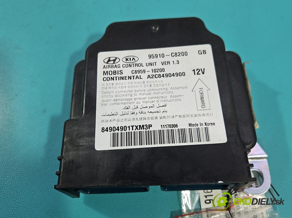 Hyundai i20 II 2014 -2020 1.2 16V 84KM manual 62 kW 1248 cm3 5- riadiaca jednotka vankúše: 95910-C8200