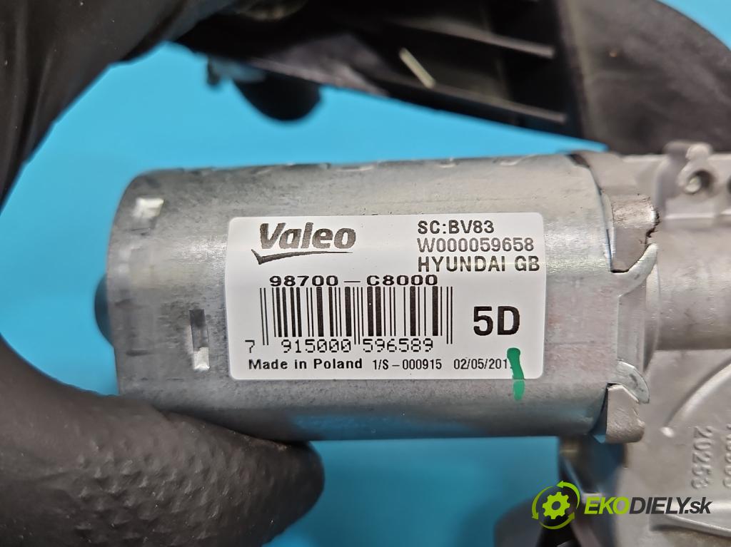 Hyundai i20 II 2014 -2020 1.2 16V 84KM manual 62 kW 1248 cm3 5- motor stieračov zadné 98700-C8000