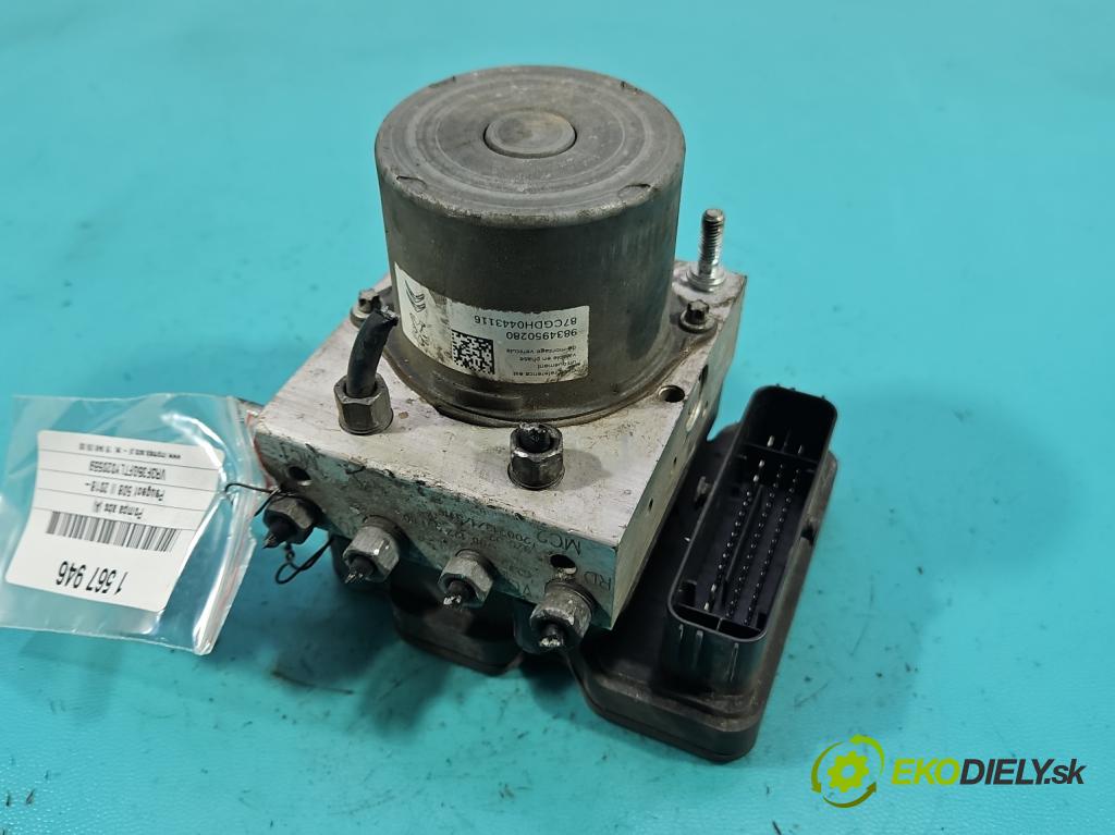 Peugeot 508 II 2018- 1.6 16V 181KM automatic 133 kW 1598 cm3 5- čerpadlo abs 0265956353 (Pumpa ABS)