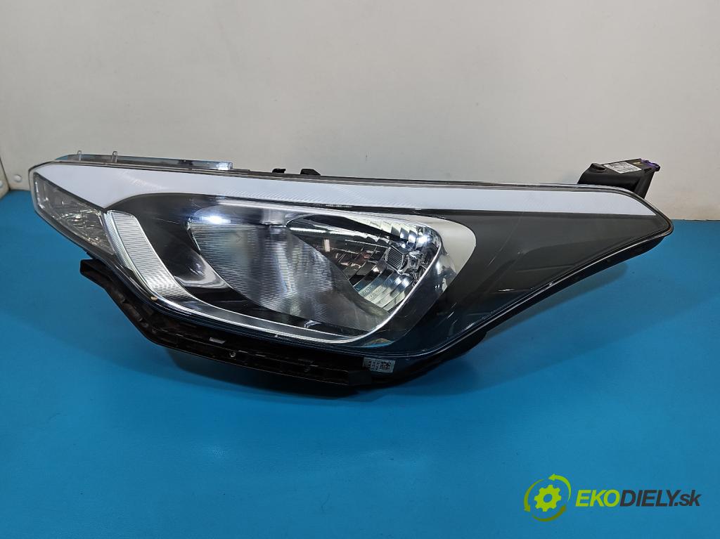Hyundai i20 II 2014 -2020 1.2 16V 84KM manual 62 kW 1248 cm3 5- Reflektor: ľavý 92101-C8000 (Kľučka dverí ostatné)