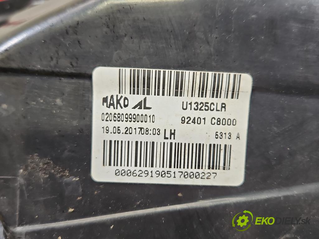 Hyundai i20 II 2014 -2020 1.2 16V 84KM manual 62 kW 1248 cm3 5- svetlo / reflektor zadné ľavé 92401C8000 (Kľučka dverí ostatné)