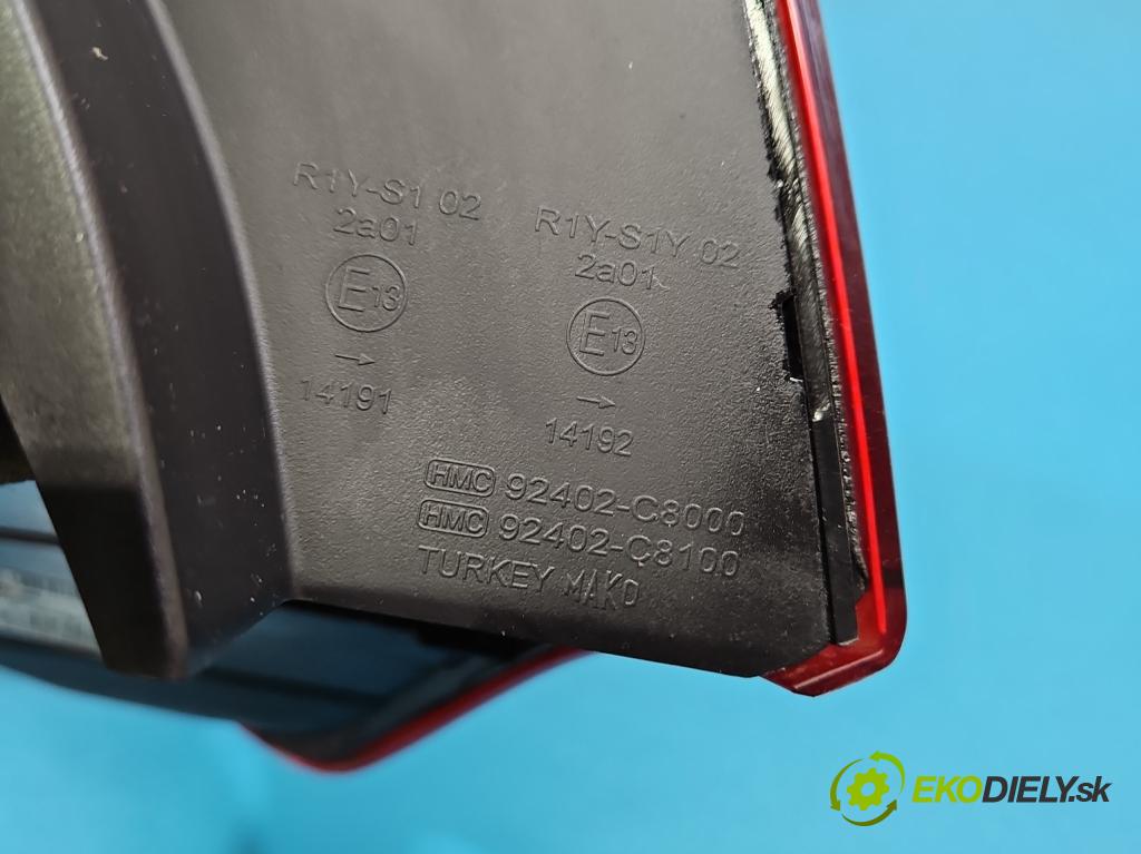 Hyundai i20 II 2014 -2020 1.2 16V 84KM manual 62 kW 1248 cm3 5- svetlo / reflektor zadné pravé 92402-C8000 (Kľučka dverí ostatné)