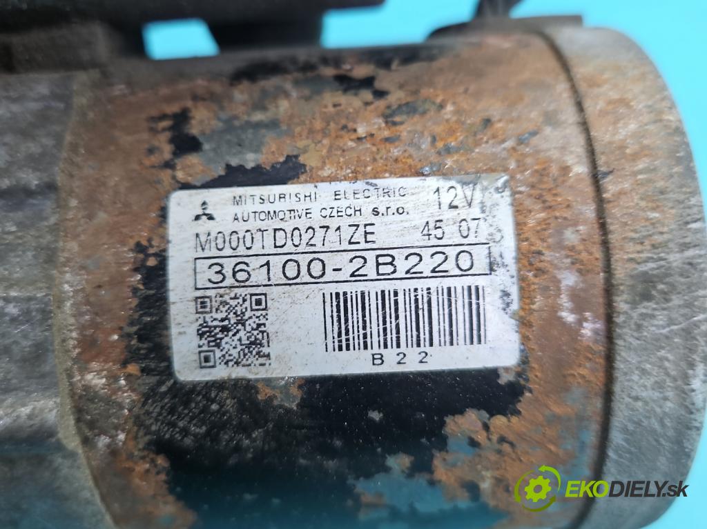 Hyundai I30 II 2012-2016 1.4 16V 100 HP manual 73.2 kW 1396 cm3 5- štartér 36100-2B220 (Štartér)