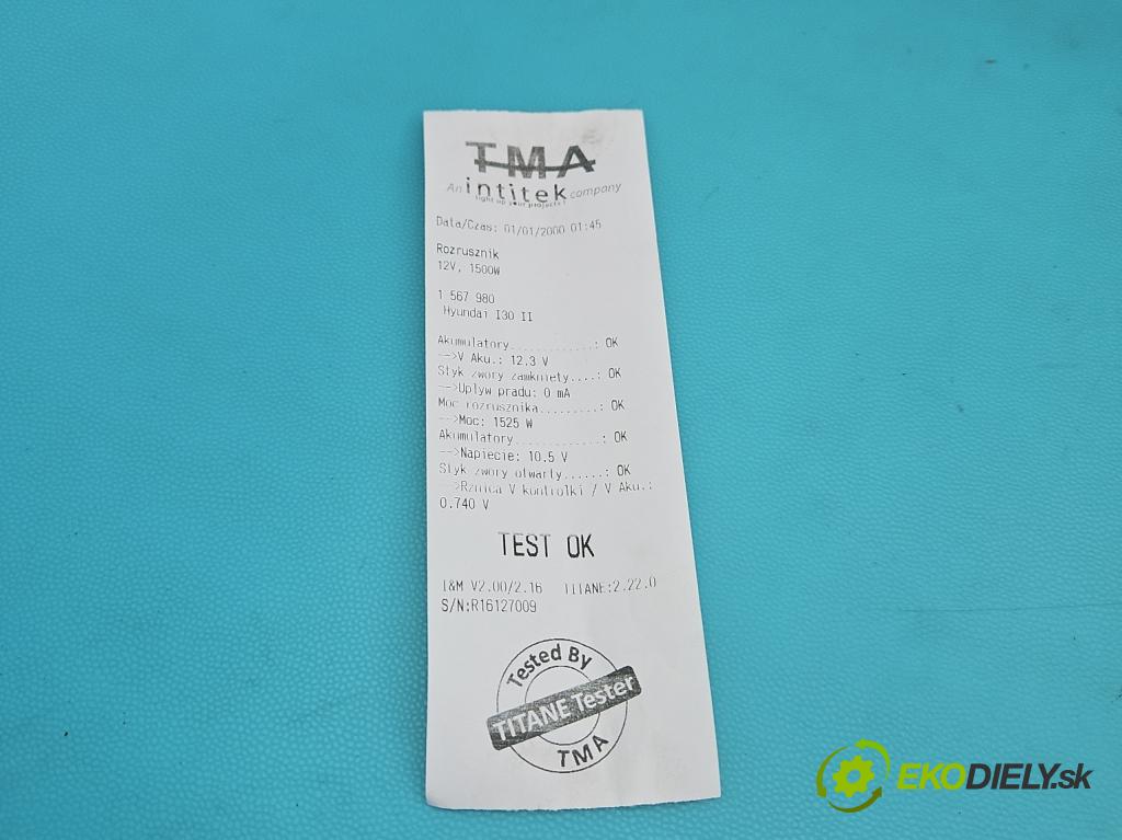 Hyundai I30 II 2012-2016 1.4 16V 100 HP manual 73.2 kW 1396 cm3 5- štartér 36100-2B220 (Štartér)