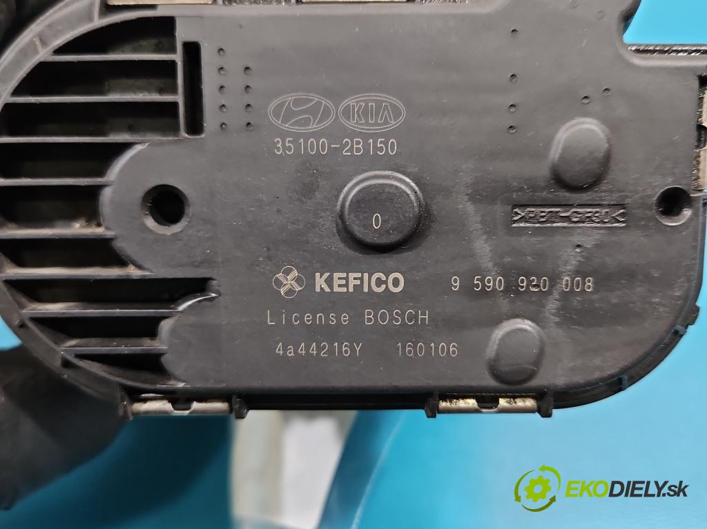 Hyundai I30 II 2012-2016 1.4 16V 100 hp manual 73.2 kW 1396 cm3 5- škrticí klapka 35100-2B150 (Škrticí klapka)