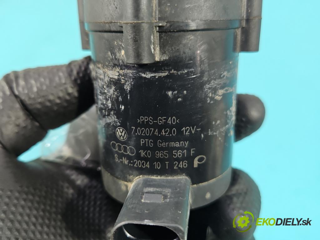 Vw Scirocco II 2008-2017 1.4 TSI 122 HP manual 90 kW 1390 cm3 3- pompa obehu voda: 1K0965561F