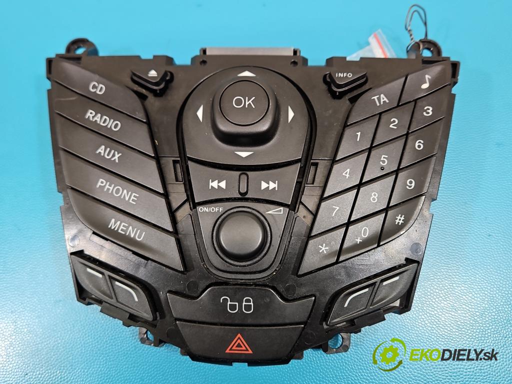 Ford Fiesta Mk7 2008-2017 1.2 16V 82 HP manual 60 kW 1242 cm3 5- prepínač rádio: navigácie 8A6T-18K811-BD