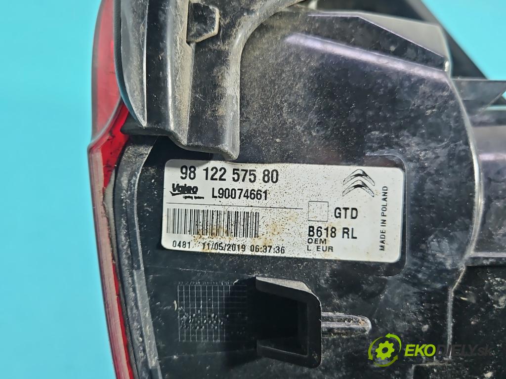 Citroen C3 III 2016-2024 1.2 12V 83 hp manual 61 kW 1199 cm3 5- světlo zadní levé 9812257580 (Klika dveří ostatní)