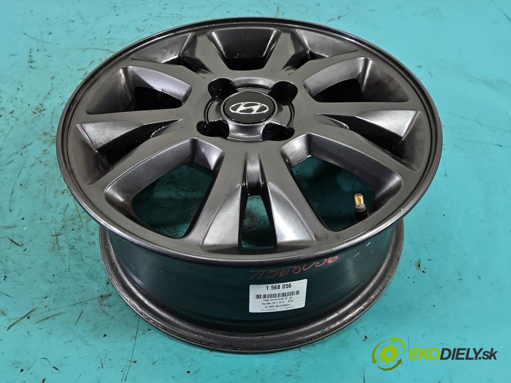 Hyundai i20 II 2014-2020 1.2 16V 84KM manual 62 kW 1248 cm3 5- Disk hliník 15
