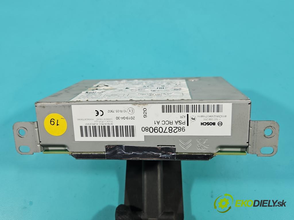 Citroen C3 III 2016-2024 1.2 12V 83 HP manual 61 kW 1199 cm3 5- Radio originál 9828709080