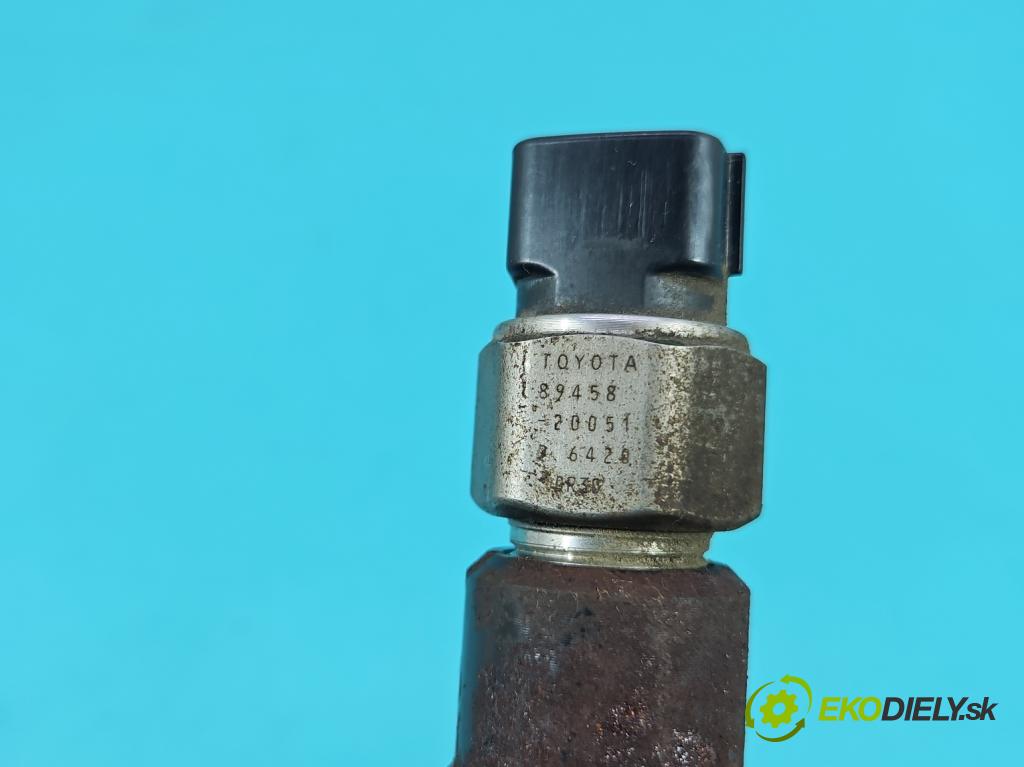 Toyota Rav4 IV 2013-2018 2.0 D4D 124 hp manual 91 kW 1998 cm3 5- lišta vstřikovací 89458-20051 (Vstřikovací lišta)