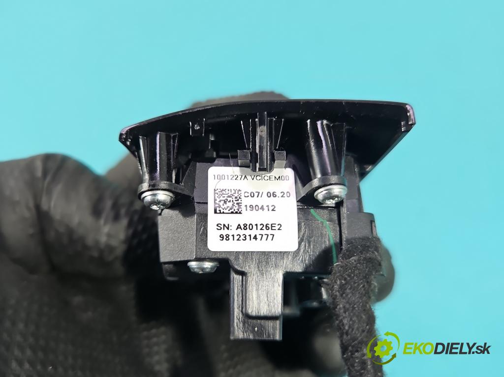 Citroen C3 III 2016-2024 1.2 12V 83 HP manual 61 kW 1199 cm3 5- prepínač multifunkční: řízení: 9812314777 (Prepínacie páčky pod volantom)