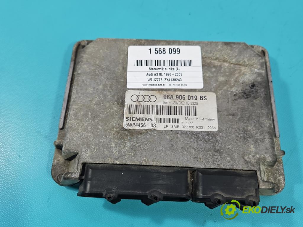 Audi A3 8L 1996-2003 1.6 SR 102 HP manual 75 kW 1595 cm3 3- riadiaca jednotka motora 06A906019BS