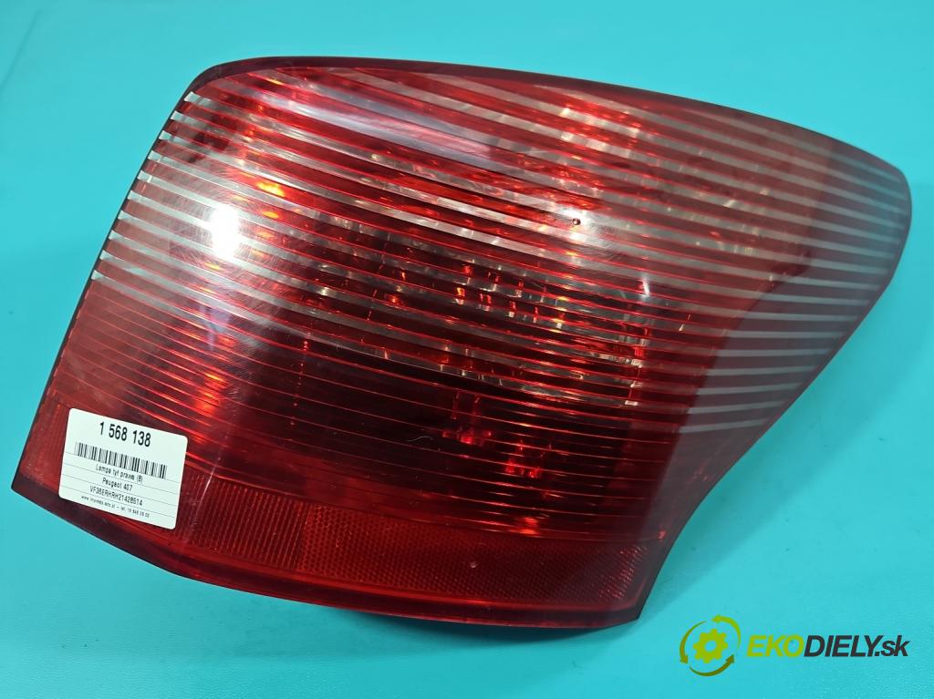 Peugeot 407 2.0 hdi 136hp manual 100 kW 1997 cm3 5- světlo zadní pravé  (Klika dveří ostatní)