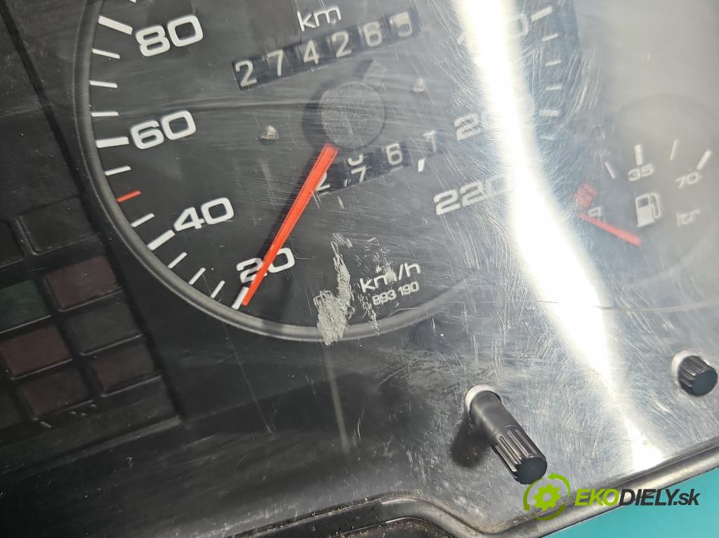 Audi 80 B3 1986-1991 1.6 8V 69KM manual 51 kW 1595 cm3 4- prístrojovka/ budíky 893919033BB (Prístrojová doska)