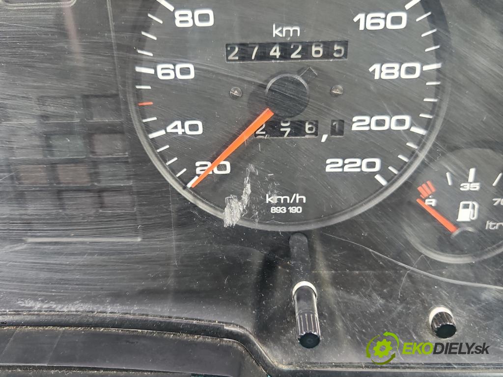 Audi 80 B3 1986-1991 1.6 8V 69KM manual 51 kW 1595 cm3 4- prístrojovka/ budíky 893919033BB (Prístrojová doska)