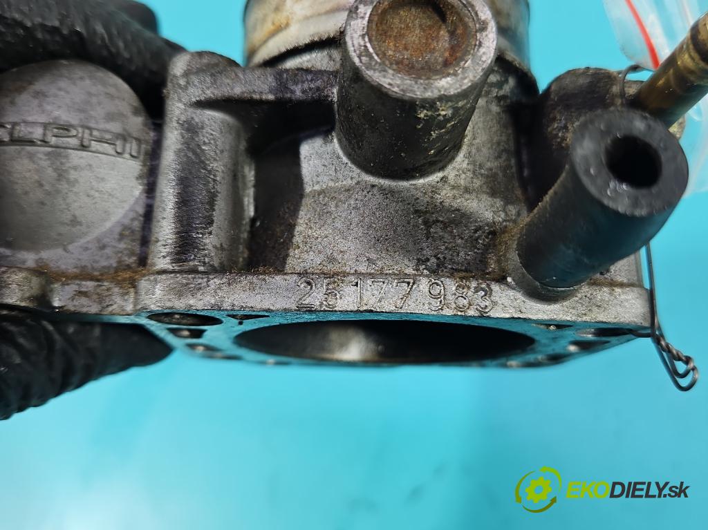 Opel Vectra B 1995-2002 1.6 16V 101 hp manual 74 kW 1598 cm3 4- škrticí klapka 25177983 (Škrticí klapka)