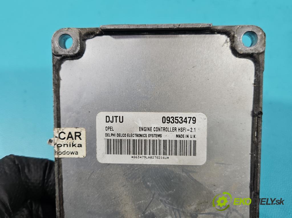 Opel Vectra B 1995-2002 1.6 16V 101 hp manual 74 kW 1598 cm3 4- řídící jednotka motoru 09353479