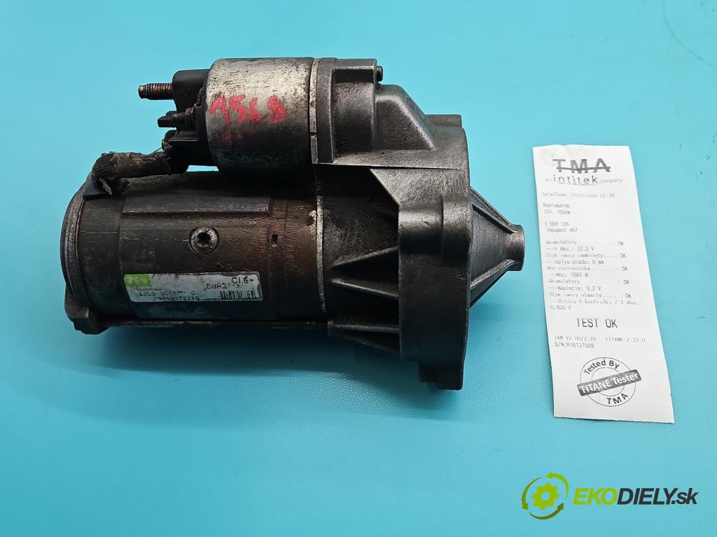 Peugeot 407 2.0 hdi 136 HP manual 100 kW 1997 cm3 5- štartér D8R27 (Štartér)