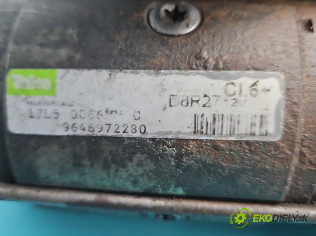 Peugeot 407 2.0 hdi 136 HP manual 100 kW 1997 cm3 5- štartér D8R27 (Štartér)