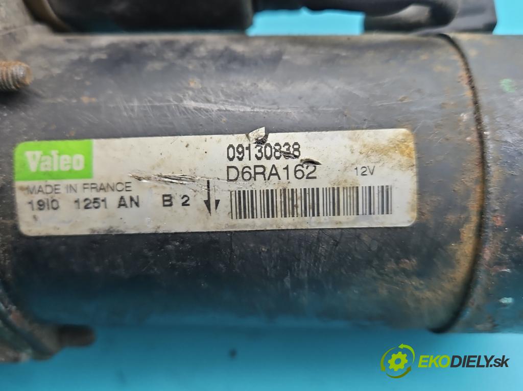 Opel Vectra B 1995-2002 1.6 16V 101 HP manual 74 kW 1598 cm3 4- štartér D6RA162 (Štartér)