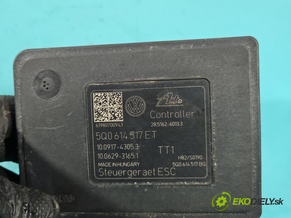 Skoda Octavia III 2013- 1.5 TSI 150 hp manual 110 kW 1498 cm3 5- čerpadlo abs 5Q0614517ET (Pumpa ABS)