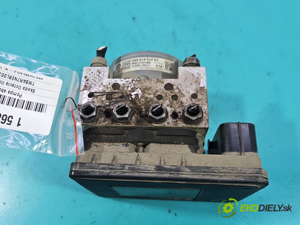 Skoda Octavia III 2013- 1.5 TSI 150 hp manual 110 kW 1498 cm3 5- čerpadlo abs 5Q0614517ET (Pumpa ABS)